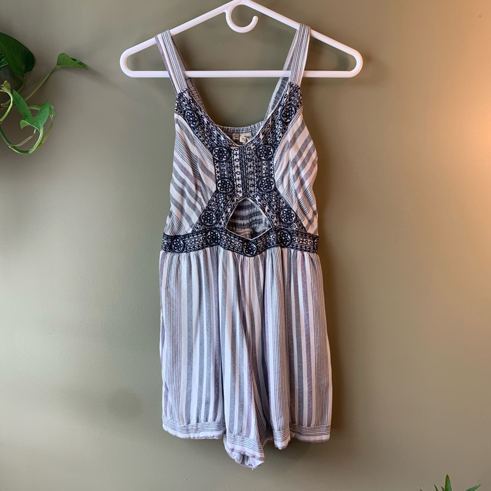 Blue Mosaic Romper